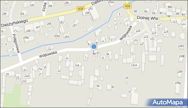 Gliwice, Wójtowska, 5A, mapa Gliwic