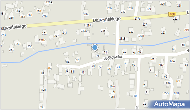 Gliwice, Wójtowska, 78, mapa Gliwic