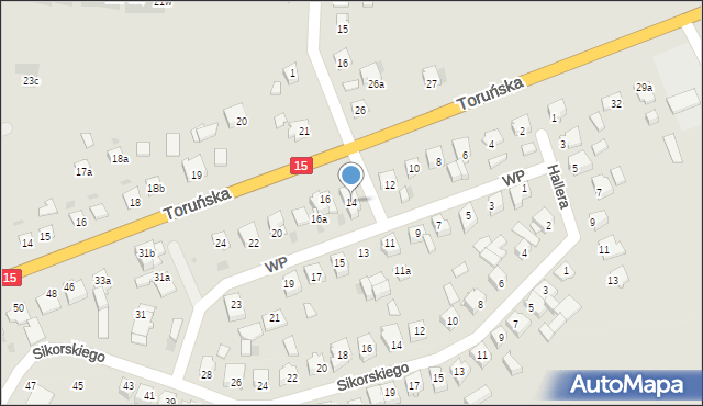 Gniewkowo, Wojska Polskiego, 14, mapa Gniewkowo