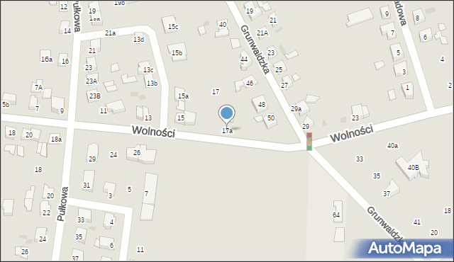 Gniezno, Wolności, 17a, mapa Gniezna