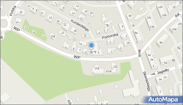 Goleniów, Wojska Polskiego, 5a, mapa Goleniów