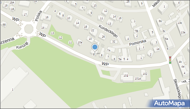 Goleniów, Wojska Polskiego, 9a, mapa Goleniów