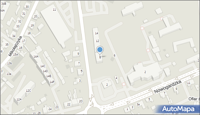 Goleniów, Wolińska, 8, mapa Goleniów