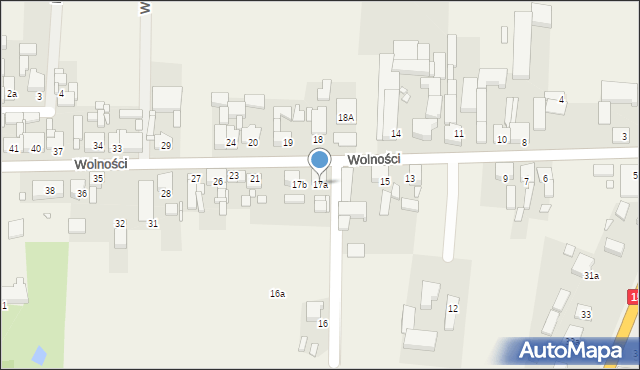 Golina, Wolności, 17a, mapa Golina