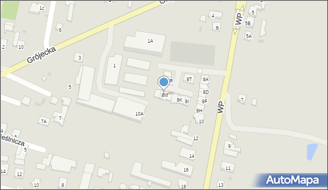 Góra Kalwaria, Wojska Polskiego, 8M, mapa Góra Kalwaria