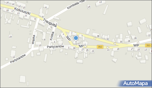 Gozdnica, Wojska Polskiego, 16, mapa Gozdnica