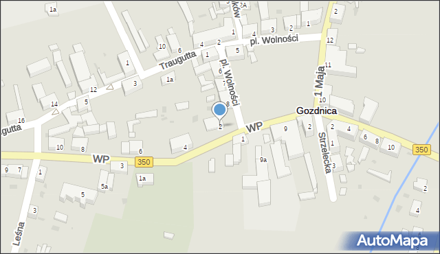 Gozdnica, Wojska Polskiego, 2, mapa Gozdnica