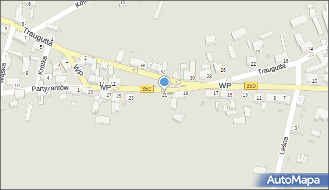 Gozdnica, Wojska Polskiego, 21, mapa Gozdnica