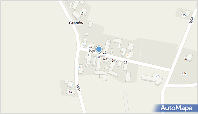 Grabów, Wojska Polskiego, 31, mapa Grabów