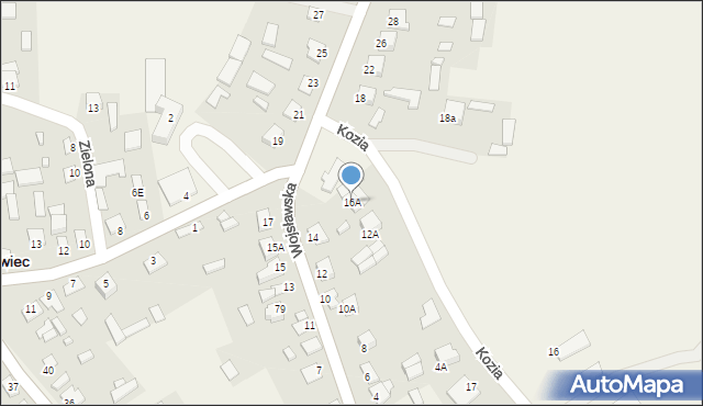 Grabowiec, Wojsławska, 16A, mapa Grabowiec