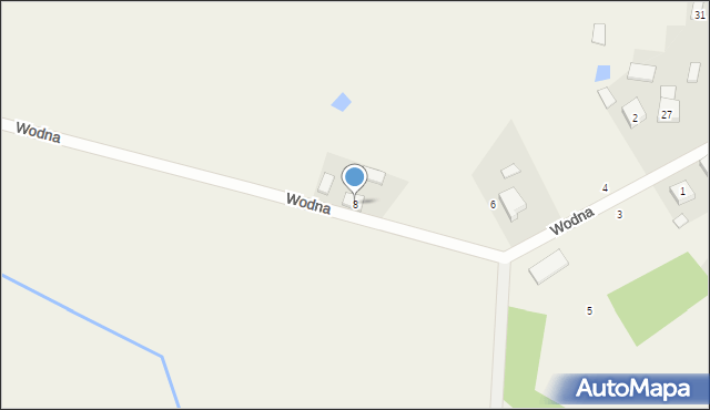 Granowiec, Wodna, 8, mapa Granowiec