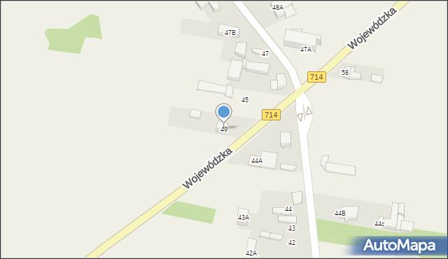 Grodzisko, Wojewódzka, 49, mapa Grodzisko