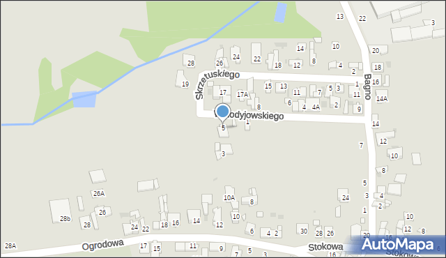 Grójec, Wołodyjowskiego Michała, 5, mapa Grójec