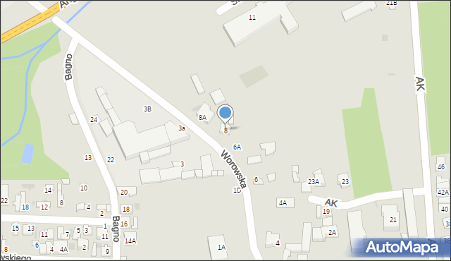 Grójec, Worowska, 8, mapa Grójec