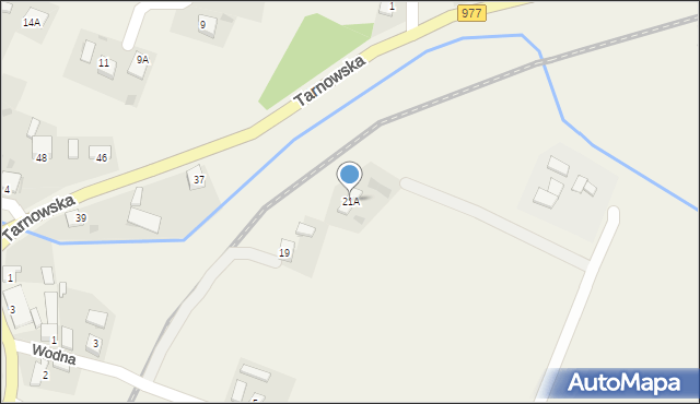 Gromnik, Wodna, 21A, mapa Gromnik