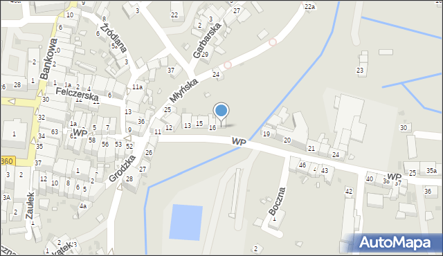 Gryfów Śląski, Wojska Polskiego, 17, mapa Gryfów Śląski
