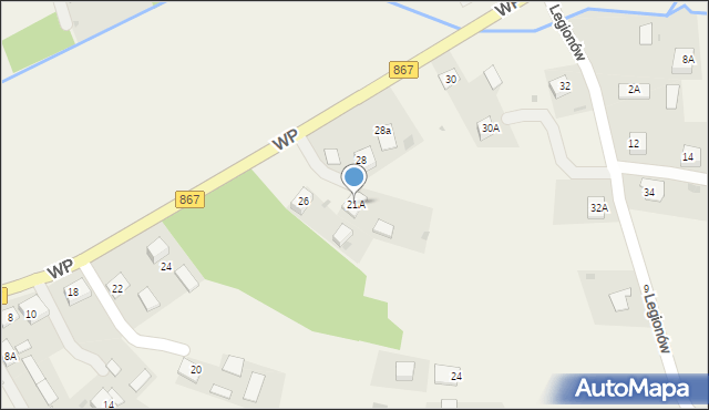 Horyniec-Zdrój, Wojska Polskiego, 21A, mapa Horyniec-Zdrój