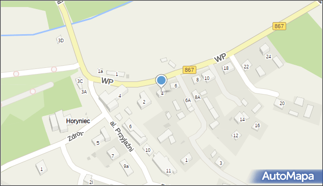 Horyniec-Zdrój, Wojska Polskiego, 4, mapa Horyniec-Zdrój