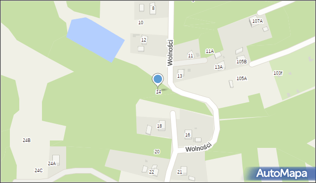 Jankowice, Wolności, 14, mapa Jankowice