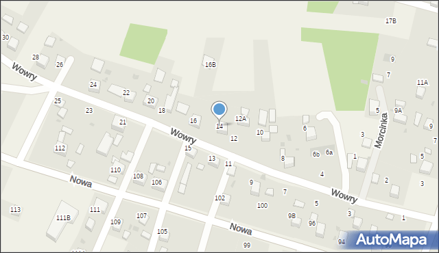 Jankowice, Wowry Pawła, 14, mapa Jankowice