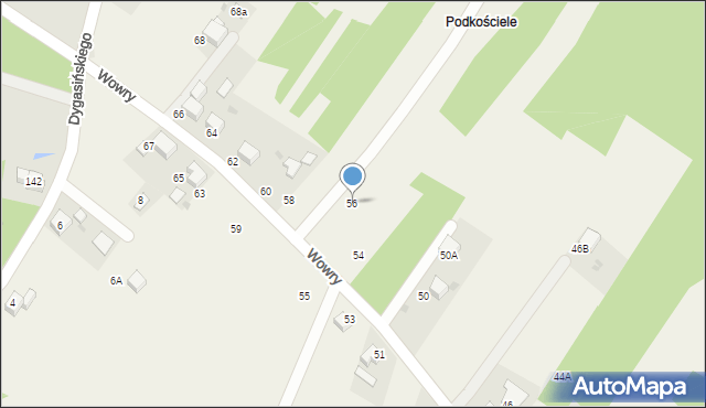 Jankowice, Wowry Pawła, 56, mapa Jankowice