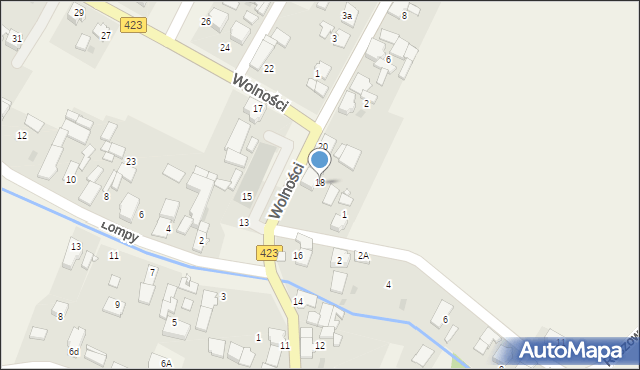 Januszkowice, Wolności, 18, mapa Januszkowice