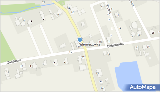 Januszkowice, Wolności, 69a, mapa Januszkowice