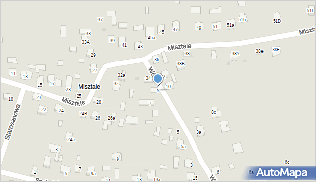 Jarosław, Wodna, 9, mapa Jarosławia