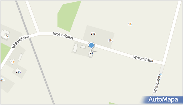 Jasienica, Wołomińska, 18, mapa Jasienica