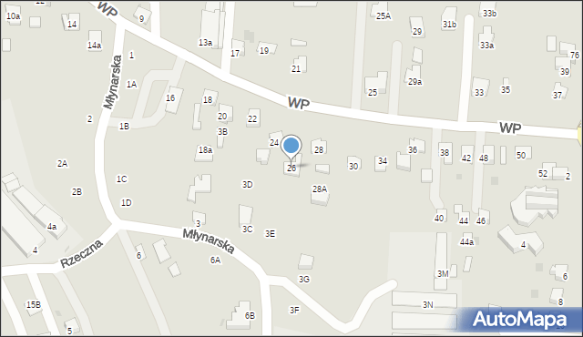 Jasło, Wojska Polskiego, 26, mapa Jasła