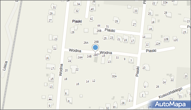 Jawiszowice, Wodna, 24C, mapa Jawiszowice