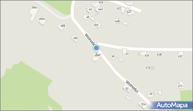 Jaworzno, Wolności, 48H, mapa Jaworzno