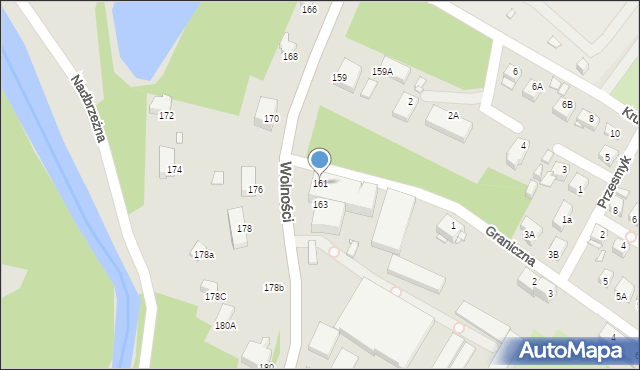 Jelenia Góra, Wolności, 161, mapa Jelenia Góra