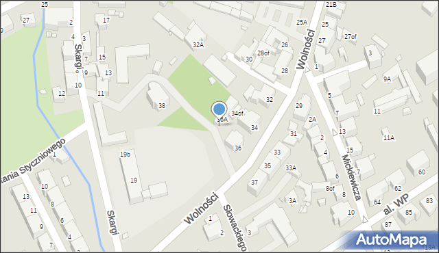 Jelenia Góra, Wolności, 36of, mapa Jelenia Góra