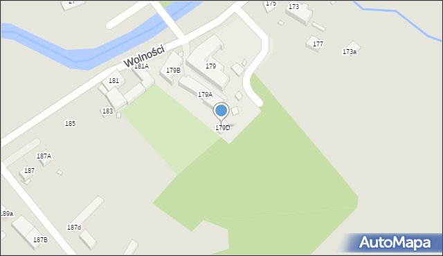 Jelenia Góra, Wolności, 179D, mapa Jelenia Góra