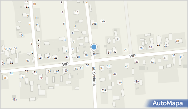 Jesionka, Wojska Polskiego, 36, mapa Jesionka