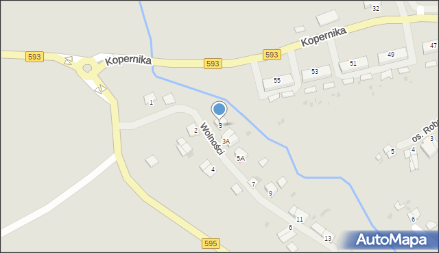 Jeziorany, Wolności, 3, mapa Jeziorany