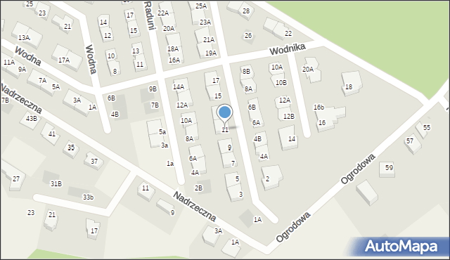 Juszkowo, Wodnika, 11, mapa Juszkowo