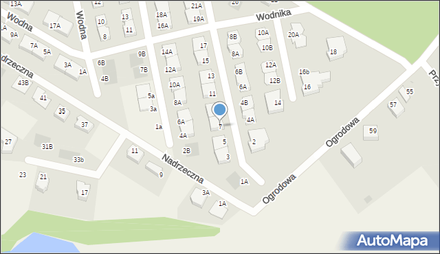 Juszkowo, Wodnika, 7, mapa Juszkowo