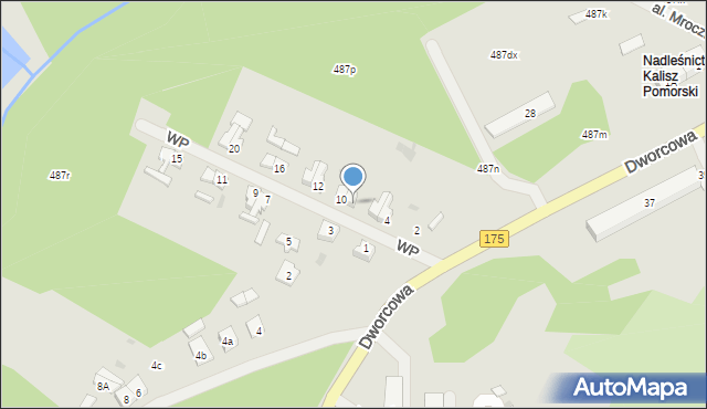 Kalisz Pomorski, Wojska Polskiego, 8, mapa Kalisz Pomorski