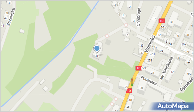 Kalisz Pomorski, Wolności, 31, mapa Kalisz Pomorski