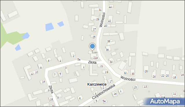 Karczewice, Wolności, 23, mapa Karczewice