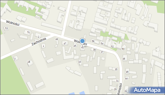 Karczewice, Wolności, 41, mapa Karczewice