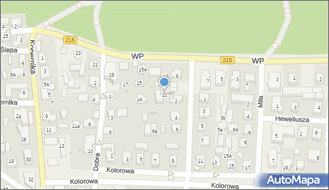 Karwia, Wojska Polskiego, 11, mapa Karwia