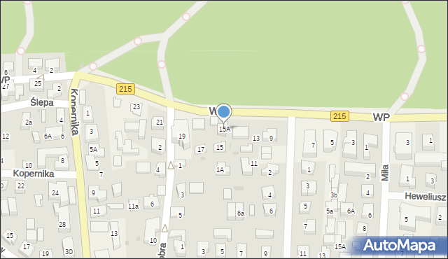 Karwia, Wojska Polskiego, 15A, mapa Karwia