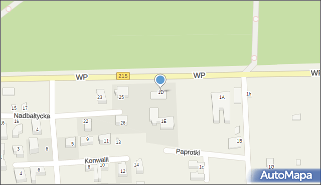 Karwia, Wojska Polskiego, 1D, mapa Karwia