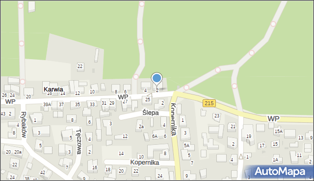 Karwia, Wojska Polskiego, 2, mapa Karwia