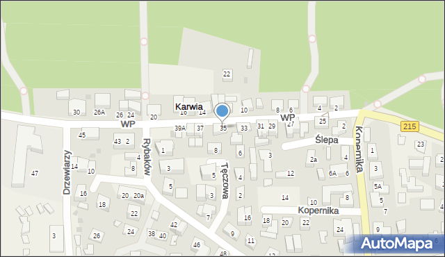 Karwia, Wojska Polskiego, 35, mapa Karwia