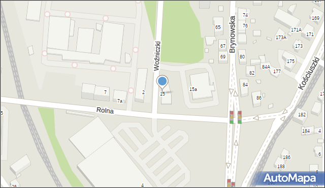 Katowice, Woźniczki Konstantego, 15, mapa Katowic