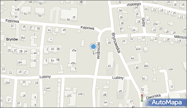 Katowice, Woźniczki Konstantego, 6, mapa Katowic